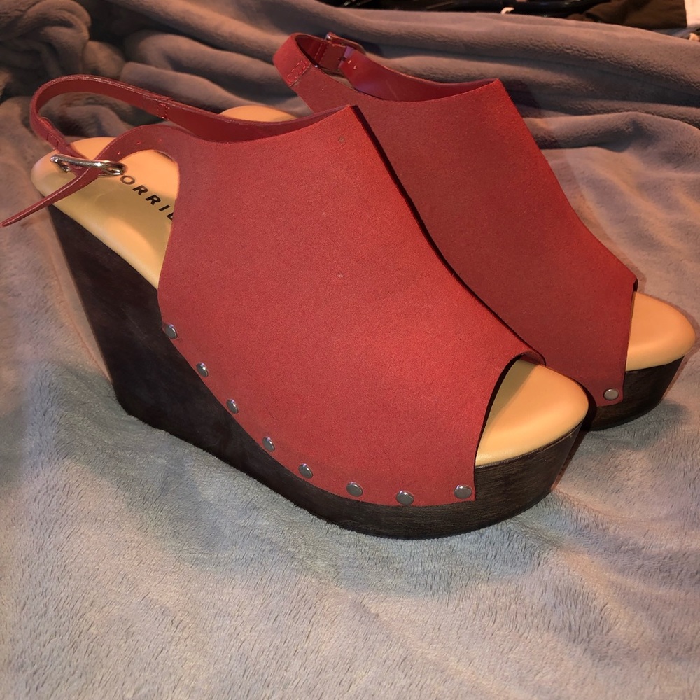 Size 11 torrid rust colored wedges